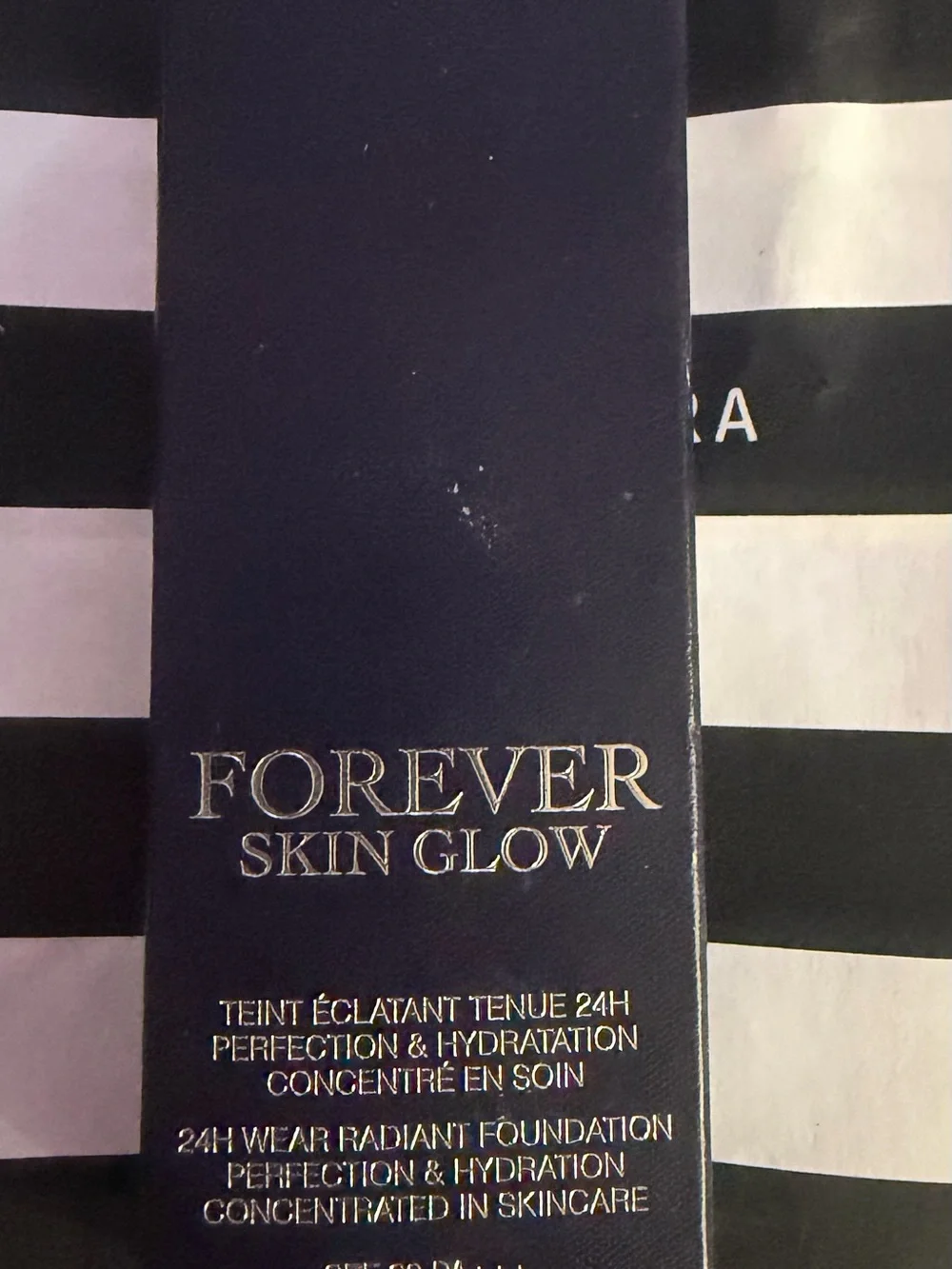 Dior Forever Skin Glow Box in Navy with Gold Foil